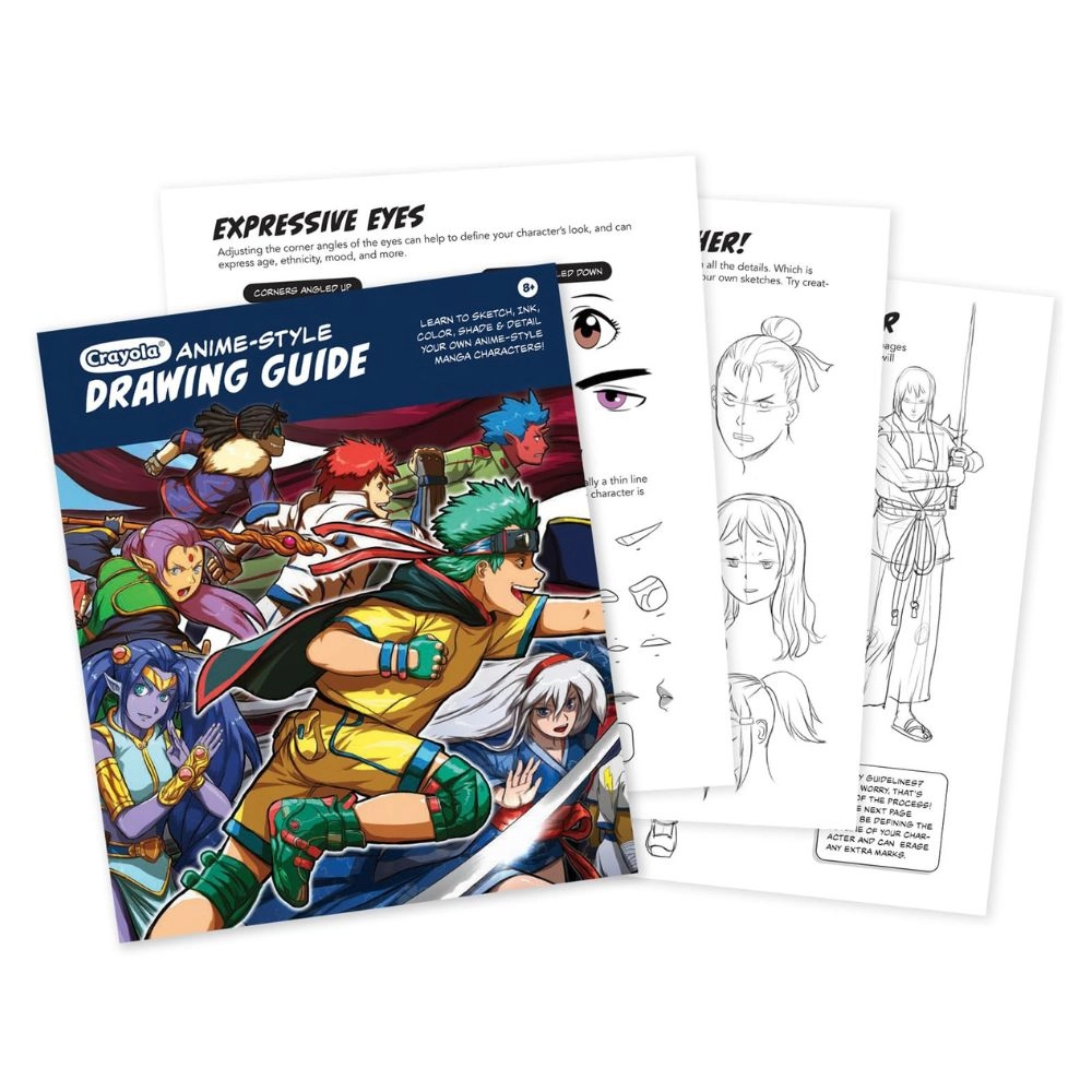 Learn To Draw Your Own Manga Drawing Kit - 10 x SuperTips markers 10 x colored pencils 5 x sketching pencils