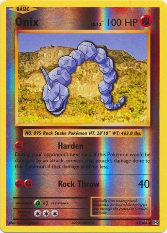 Pokemon USA, Inc. Onix (61/108) - XY Evolutions Reverse Holo