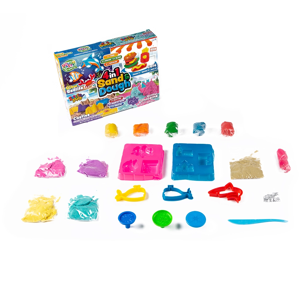 Dough & Sand - 4 In 1 Glow Sealife Cafe Play