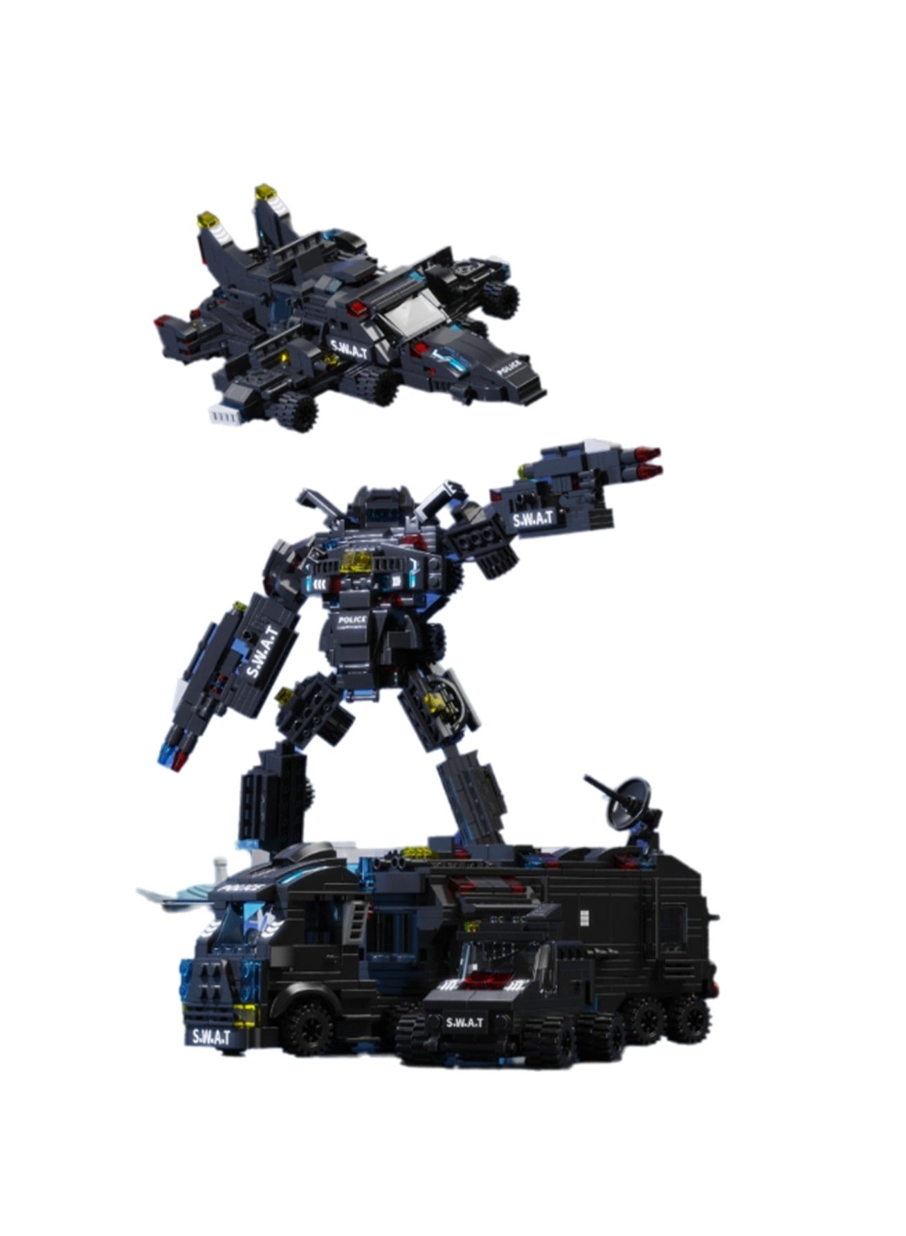 Space Special Police Force 27 - 700pcs Building Block Assembly Set