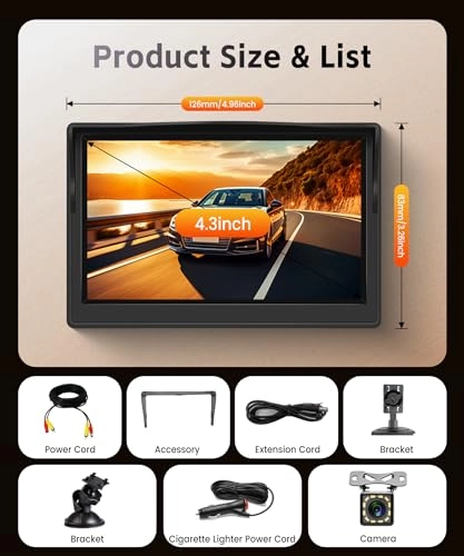 Reversing Camera - Colour Night Vision 3.5 m Cigarette Lighter