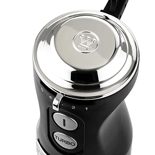 Retro Hand Blender - Stainless Steel, Turbo Mode, Soft Grip