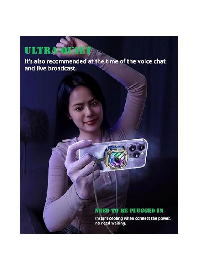 Phone Cooler Stand - Height Adjustable Cooling Fan