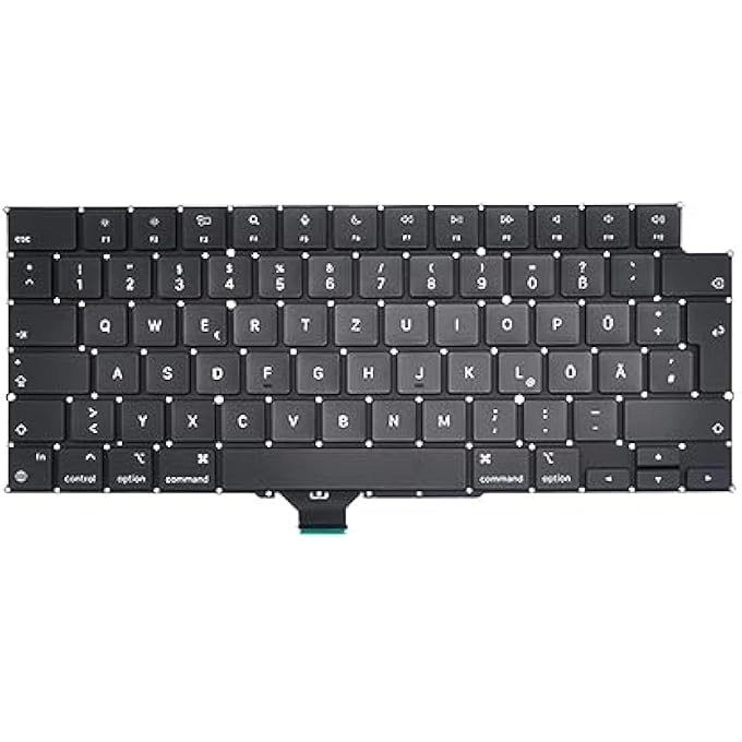 German QWERTZ Keyboard - MacBook Pro 14 INCH A2442 16 INCH A2485 2021 + Screws + Screwdriver