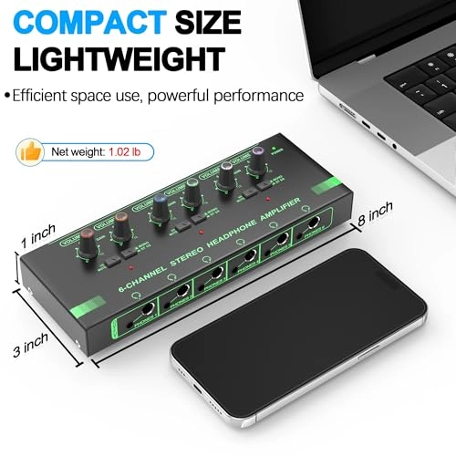 H-Headphone-Amplifier-6way - 6-channel USB-powered