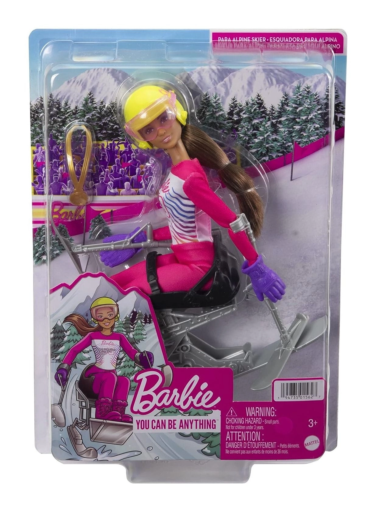 Barbie Winter Sports Alpine Skier - 12 in Brunette Ages 3+