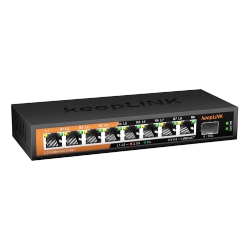 8 Port 2.5G Switch Managed 9-Ports