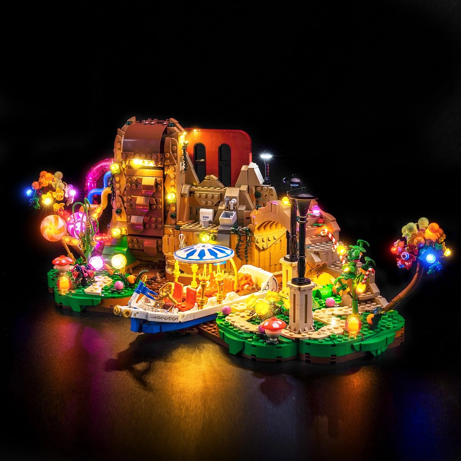 BrickBling LED Light Kit - Compatible with 21360 Willy Wonka & The Chocolate Factory USB Battery Powered