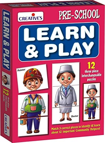 Learn & Play - Community Helpers Puzzle Game - 30 months and up 36 pieces