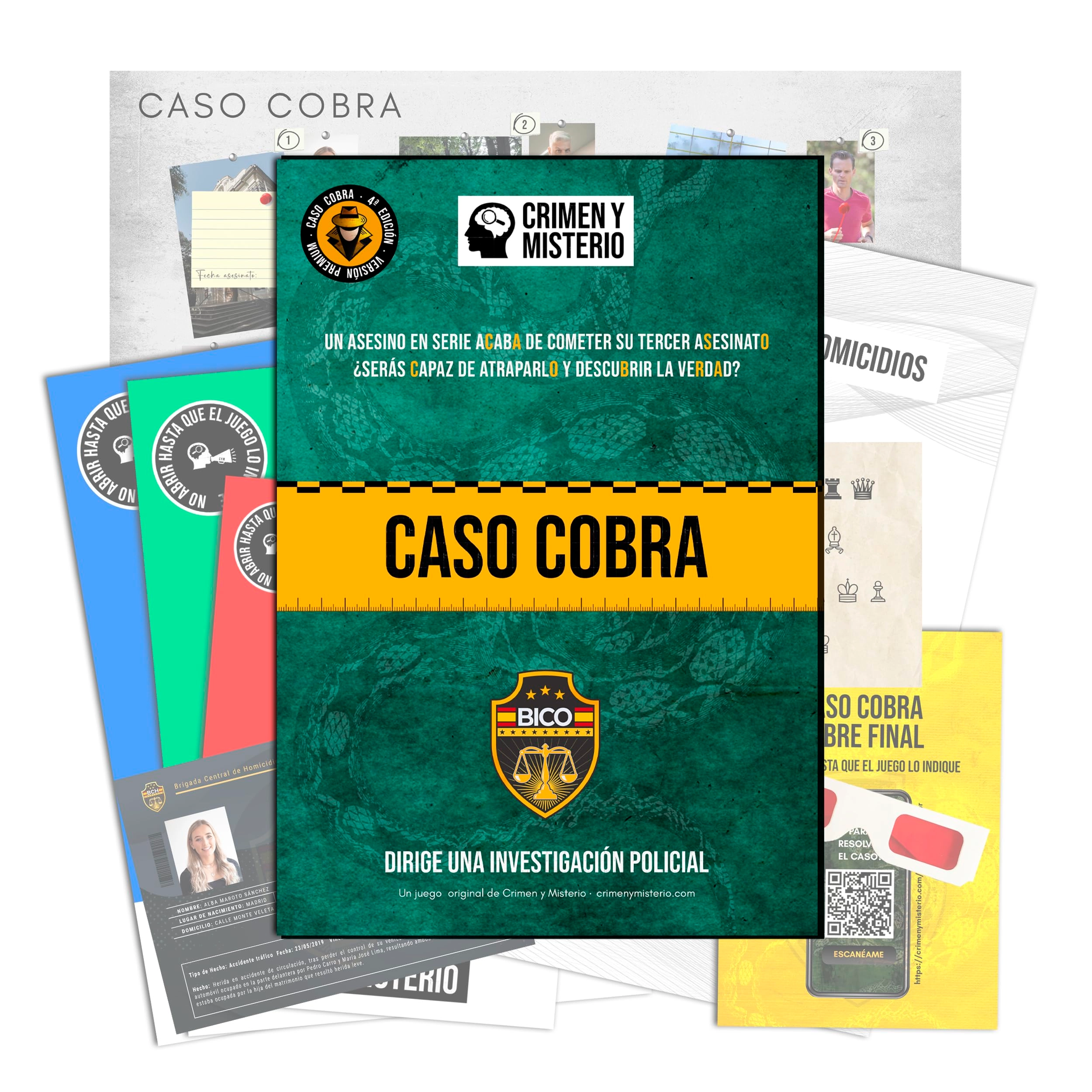 CRIMEN Y MISTERIO Cobra Case Puzzle