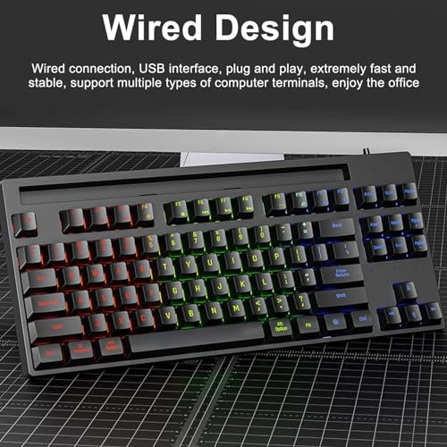 87 Keys Wired Keyboard - Wired