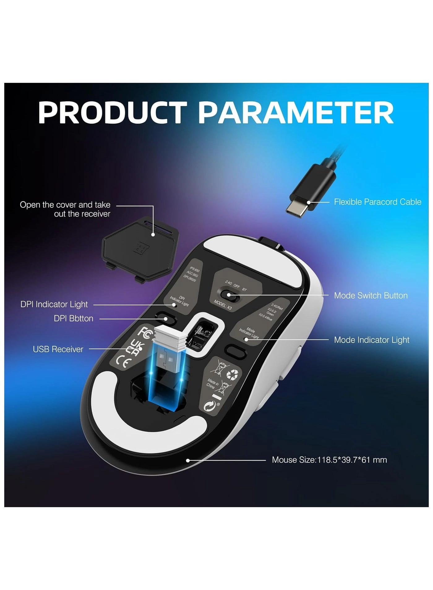 Attack Shark X3MAX - Wireless