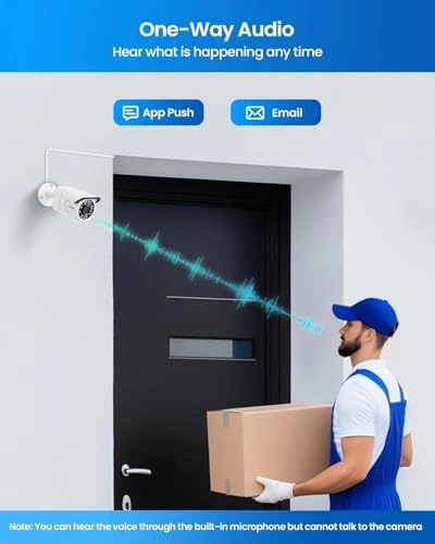 C186 - 4 Pieces 4K 8MP + 8CH NVR