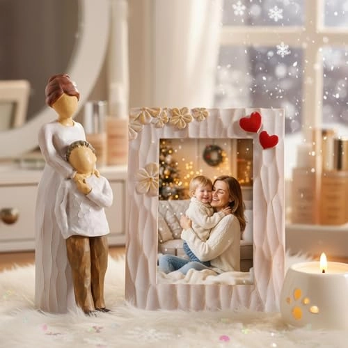 Mother and Son Figurine - Resin