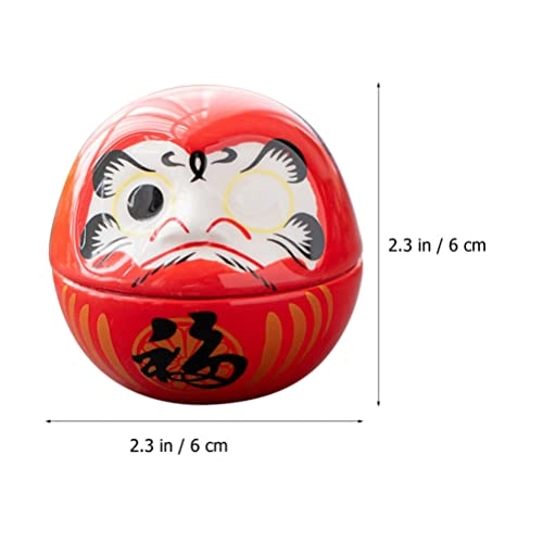 Daruma Doll - Japanese Red Porcelain