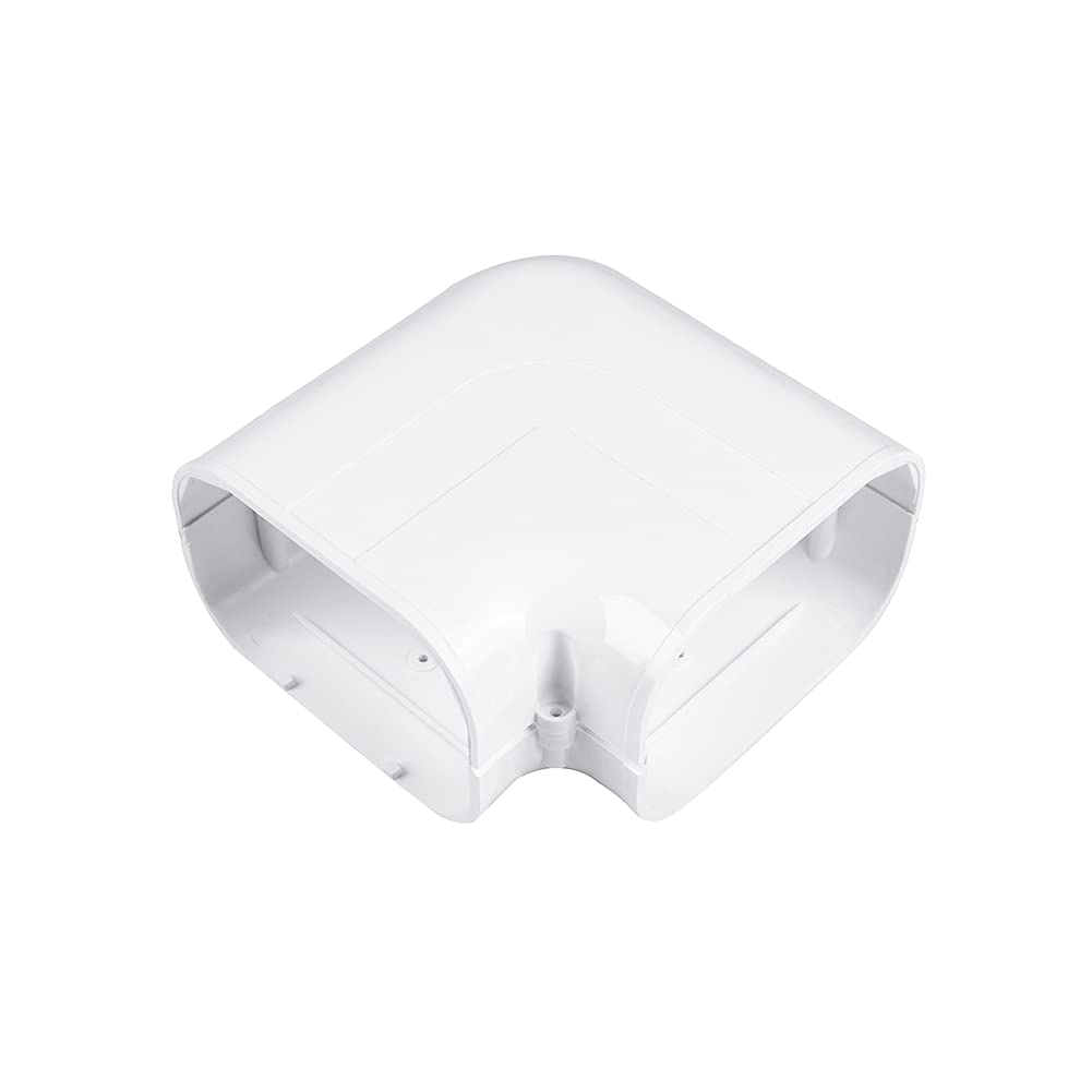 LyPrem PVC Line Cover Kit - 5" Flat Elbow White