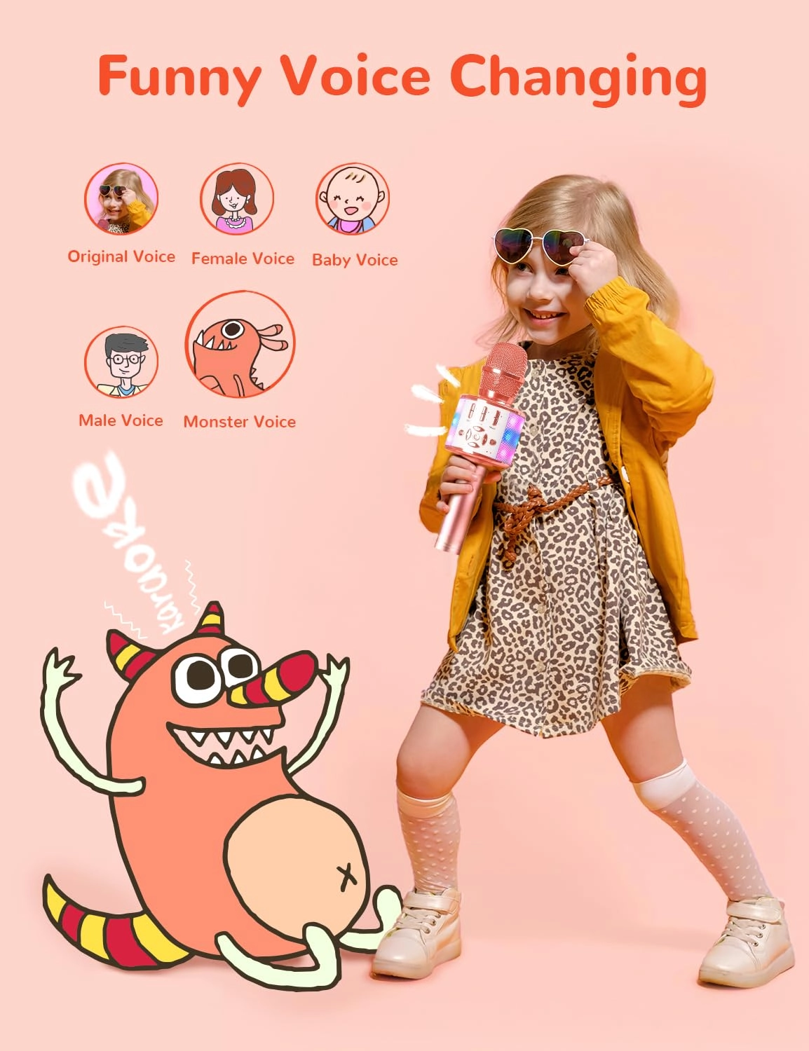 Karaoke Microphone - Handheld Bluetooth