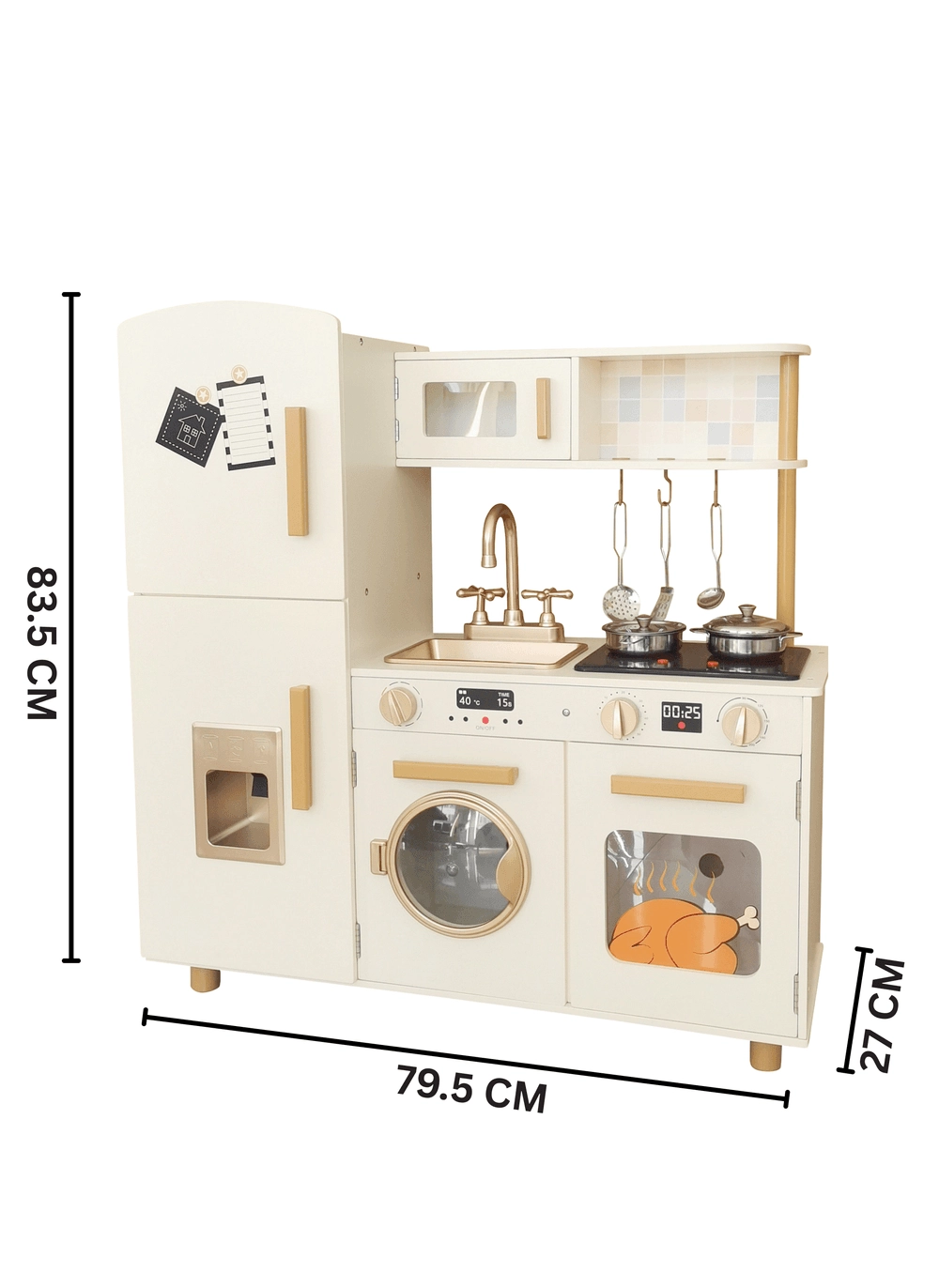Kitchen Pretend Interactive Play Set - 5 pcs (5551007-W08811)
