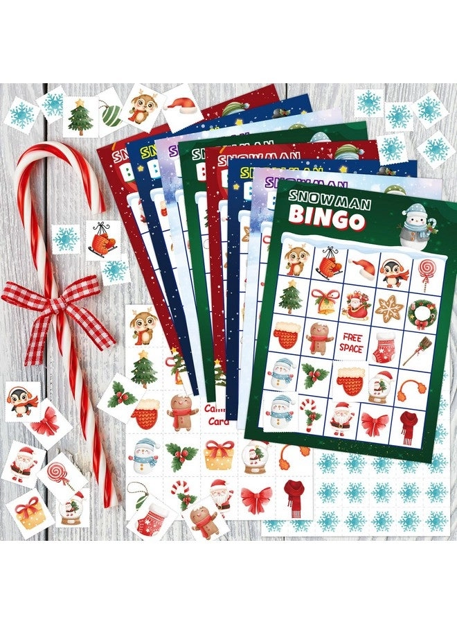 Christmas Bingo Cards - Snowman 24 Players