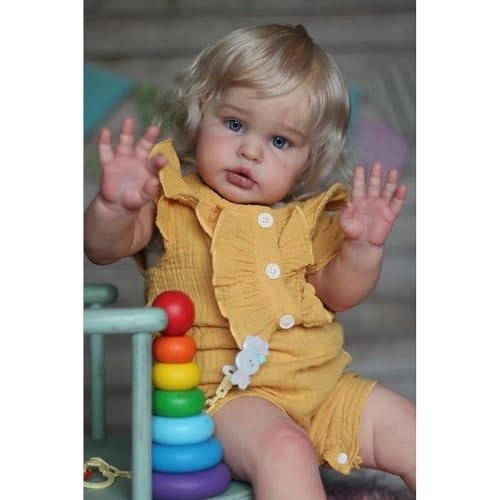 Reborn Baby Doll - 24 in Silicone Vinyl Toddler Girl Ages 3+