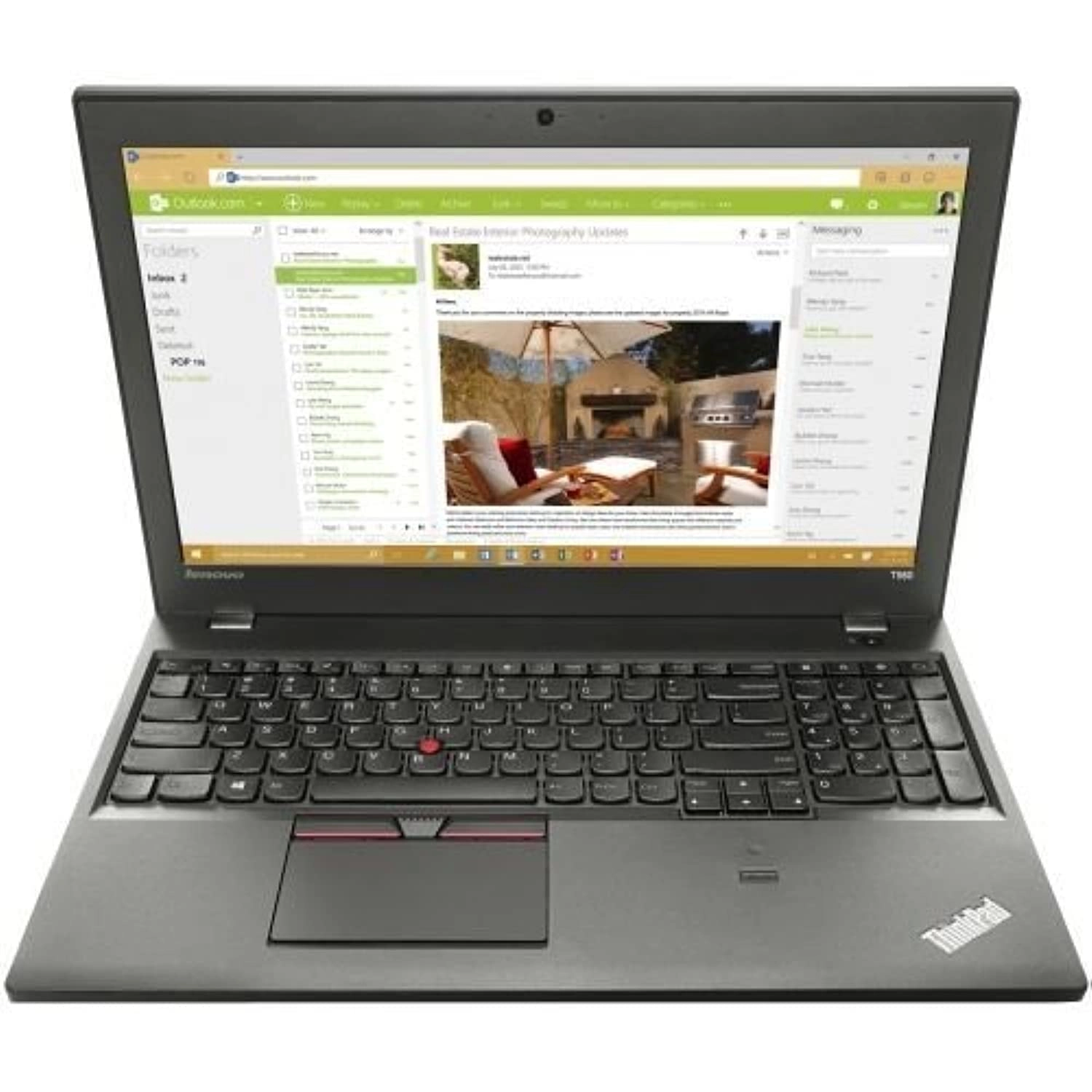 Lenovo (Renewed) ThinkPad T560 - 15.6'' Core i5-6300U 8GB DDR3 256GB SSD