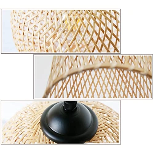 Bamboo Chandelier with Fish Basket