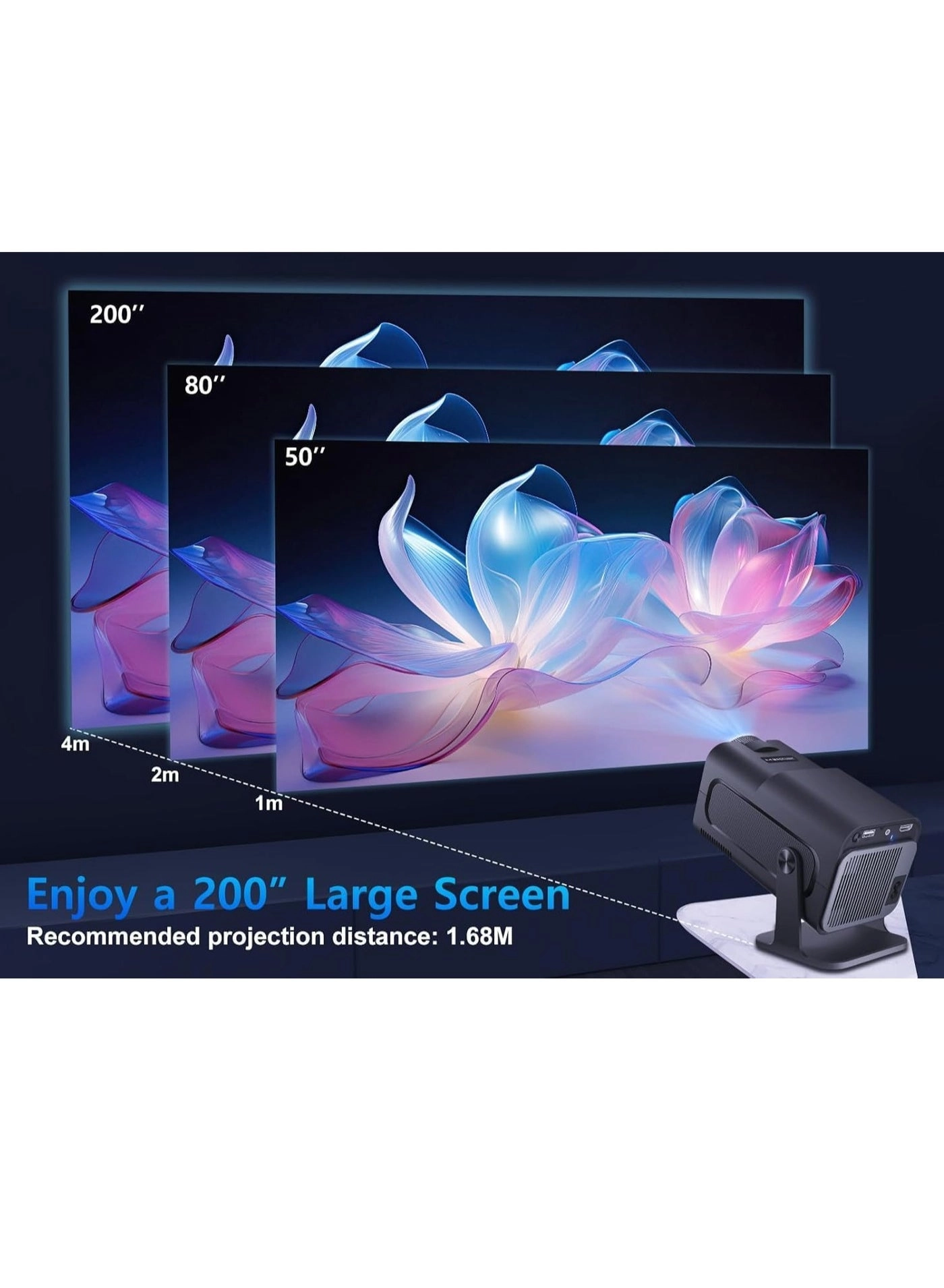 Mini Portable Projector 200 ANSI