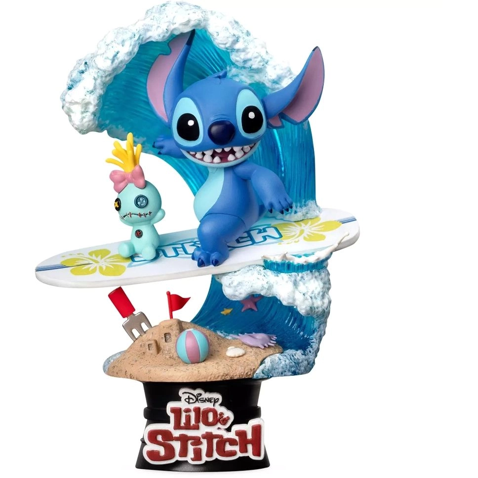 Beast Kingdom Stitch - Lilo & Stitch - D-Stage Dream Series Stitch Surf Diorama (15 cm)