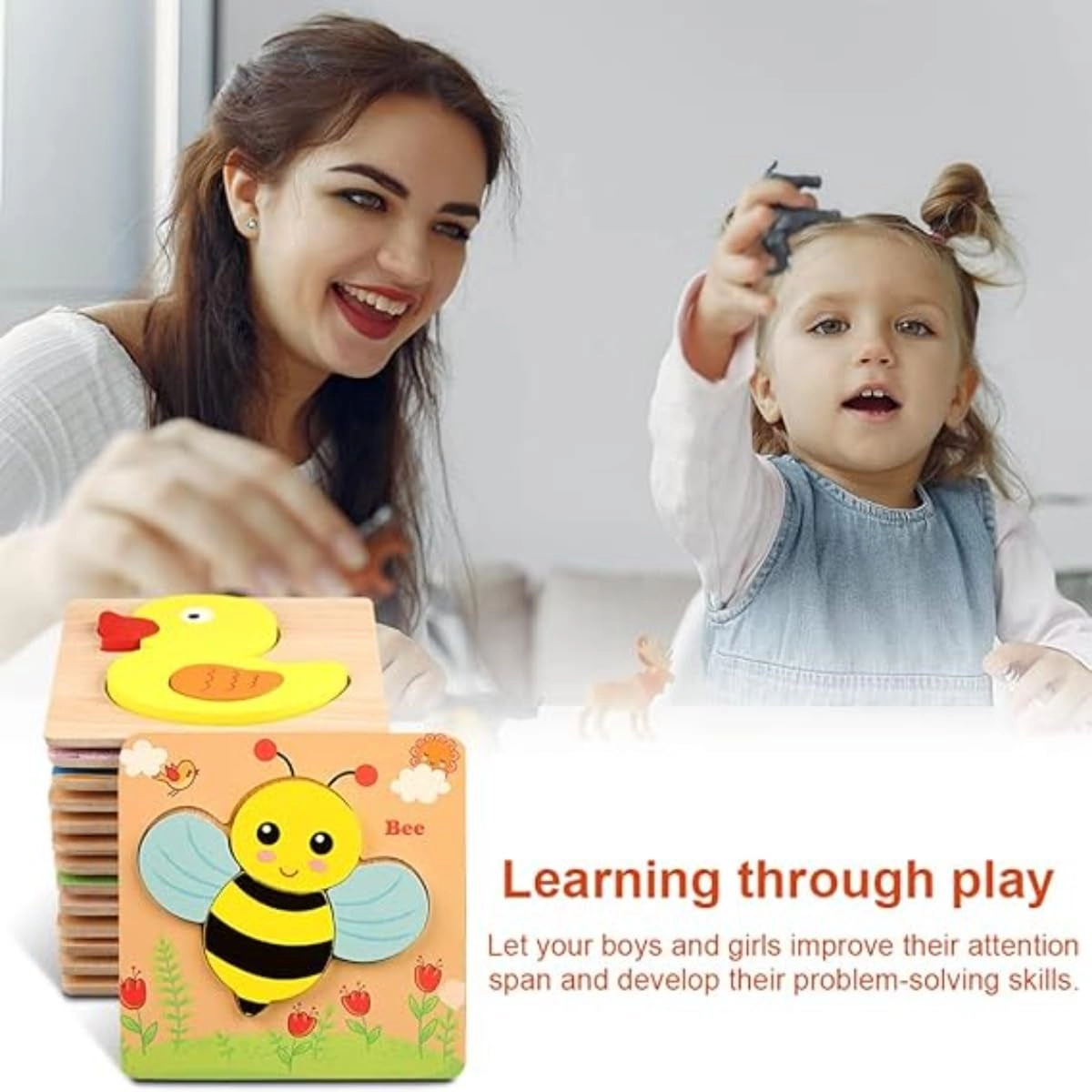 Montessori Toddler Puzzles - 1-3 years