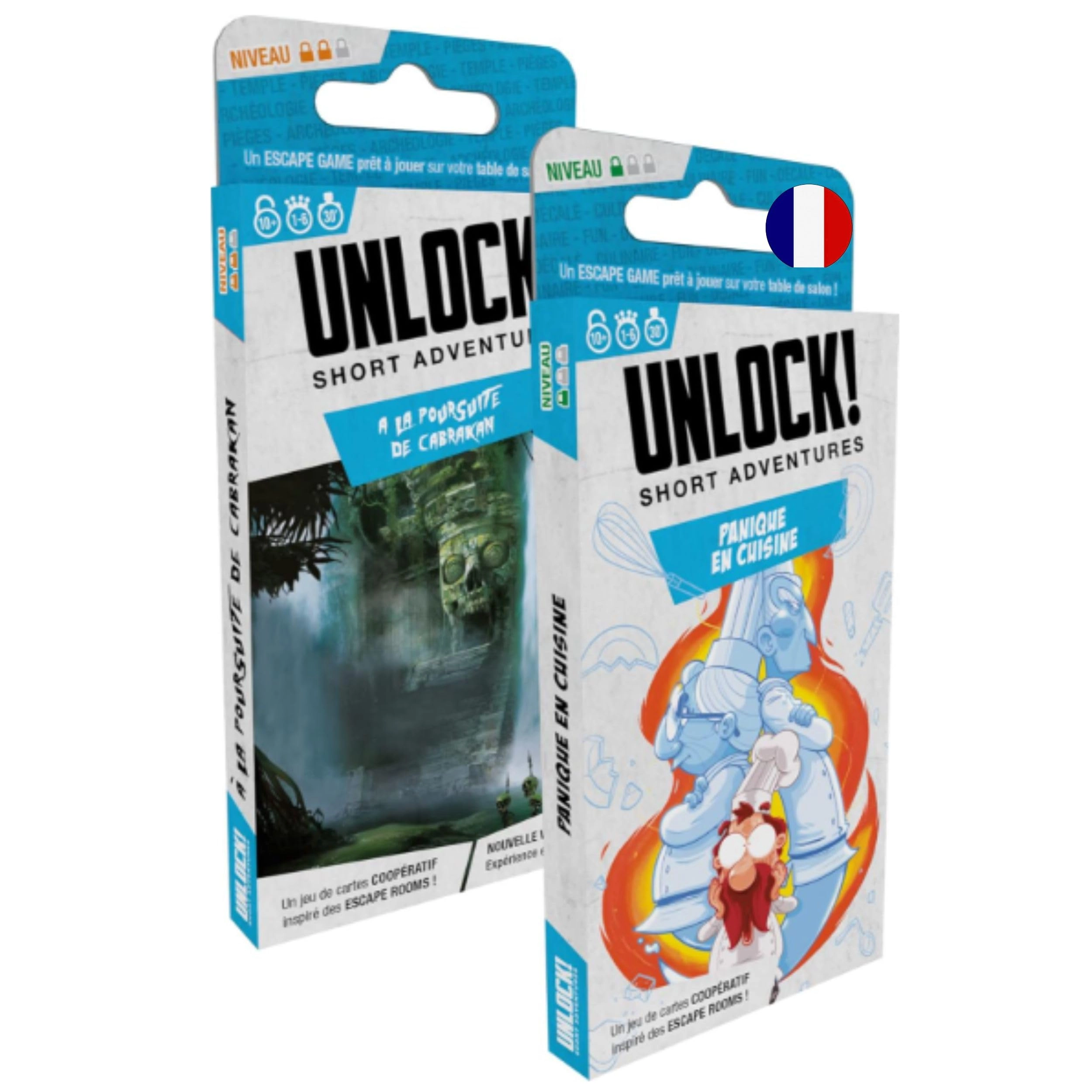 Asmodee Unlock! Short Adventure - Panic in the Kitchen + Pursuit of Cabrakan (French)