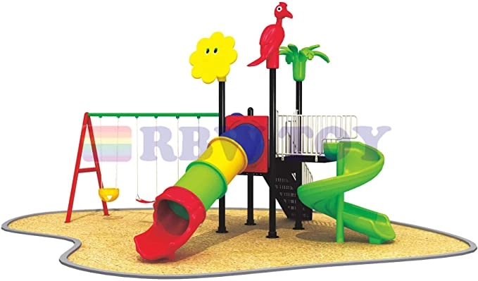 Multi Purpose Kids Outdoor Playing Equipments - 770x320x280cm 2+ Years