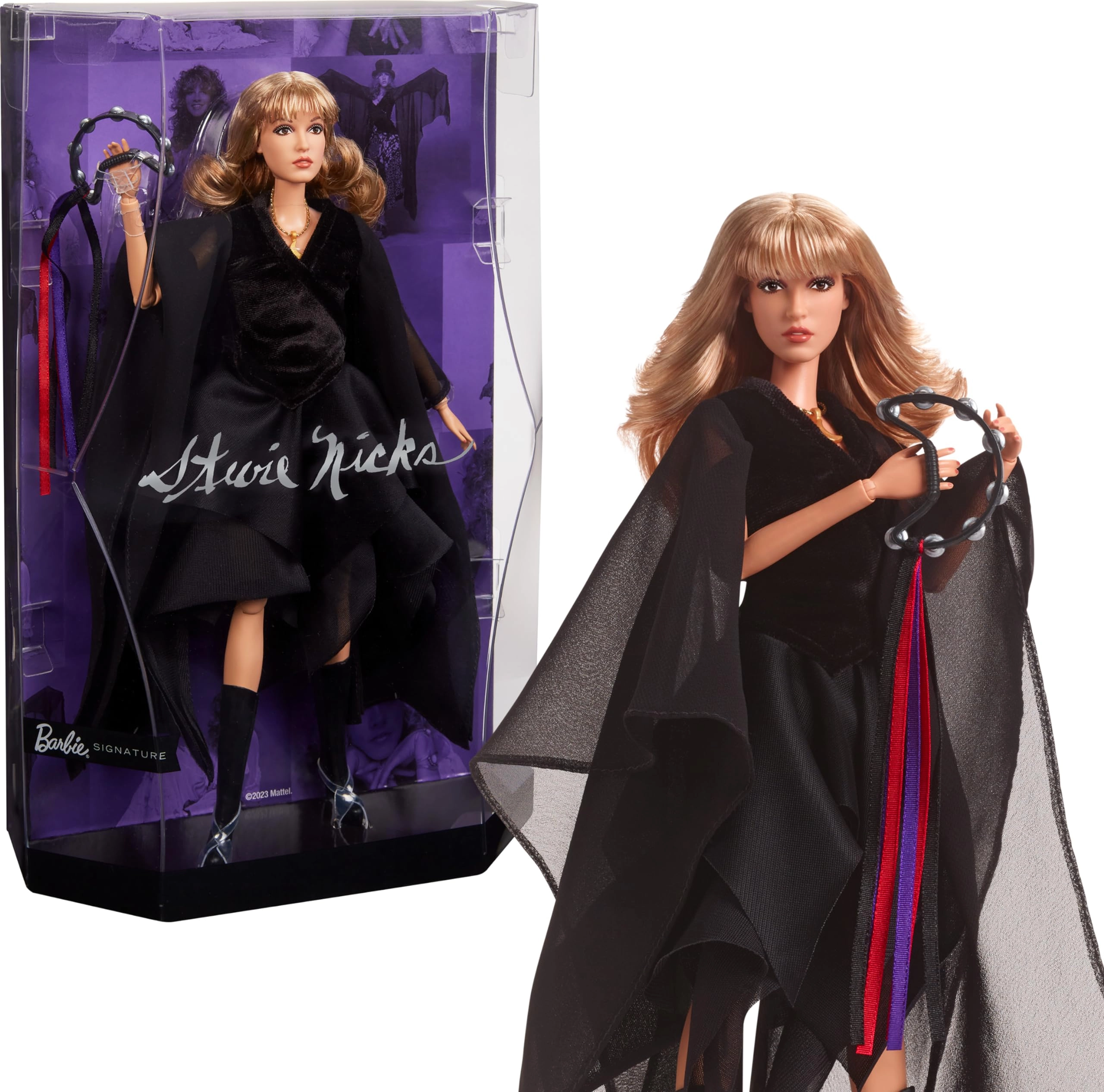 Barbie Stevie Nicks Doll - Plastic Black dress Ages 16+