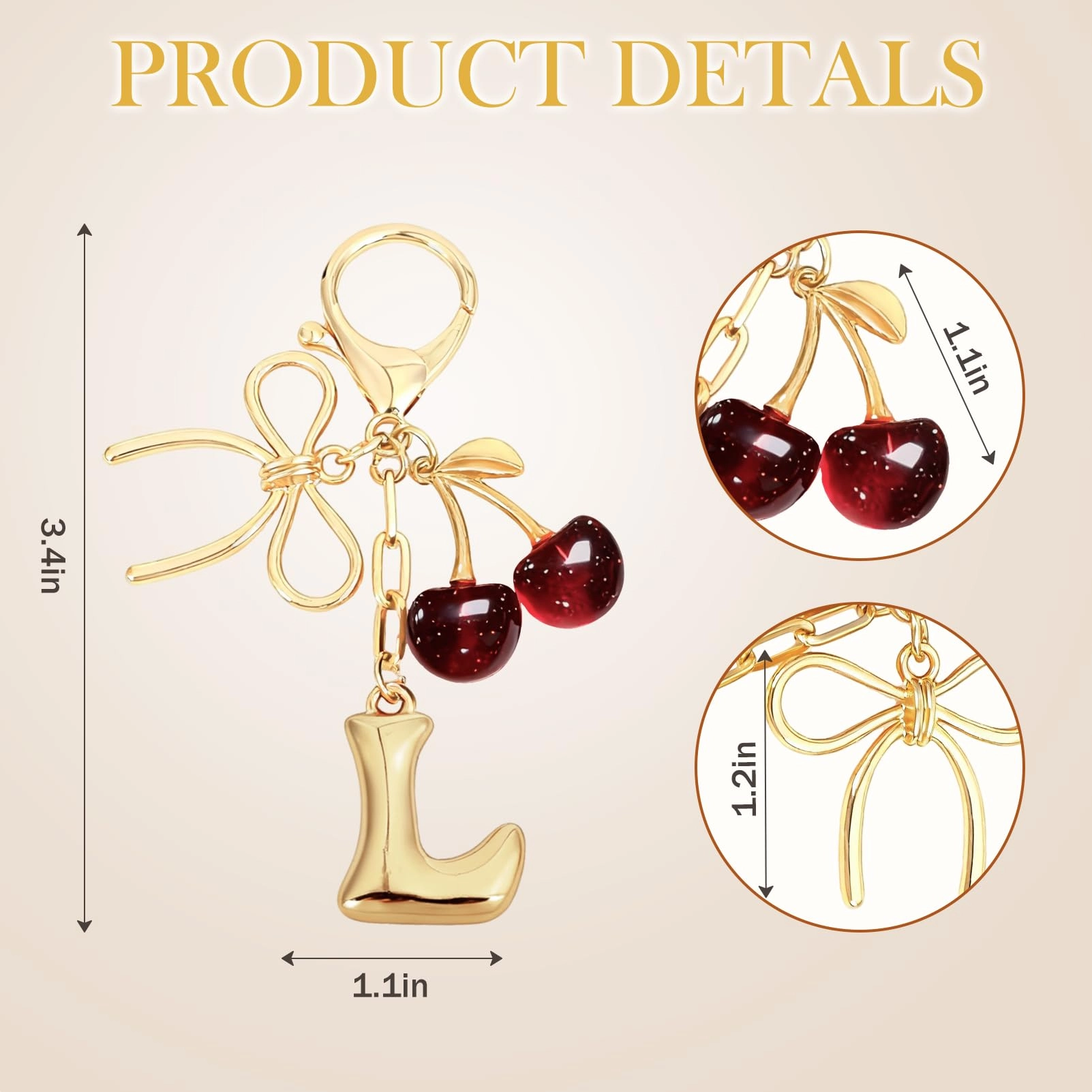 Initial P Keychain - Letter