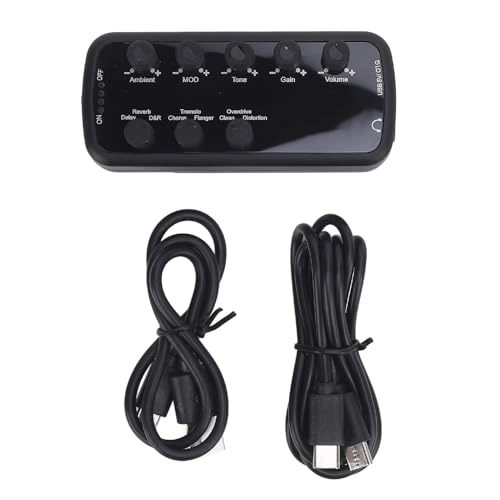 Guitar Headphone Amplifier - OTG Recording USB Charging Chorus Tremolo