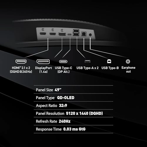 MPG 491CQPX QD-OLED - 49 Inches 5120x1440