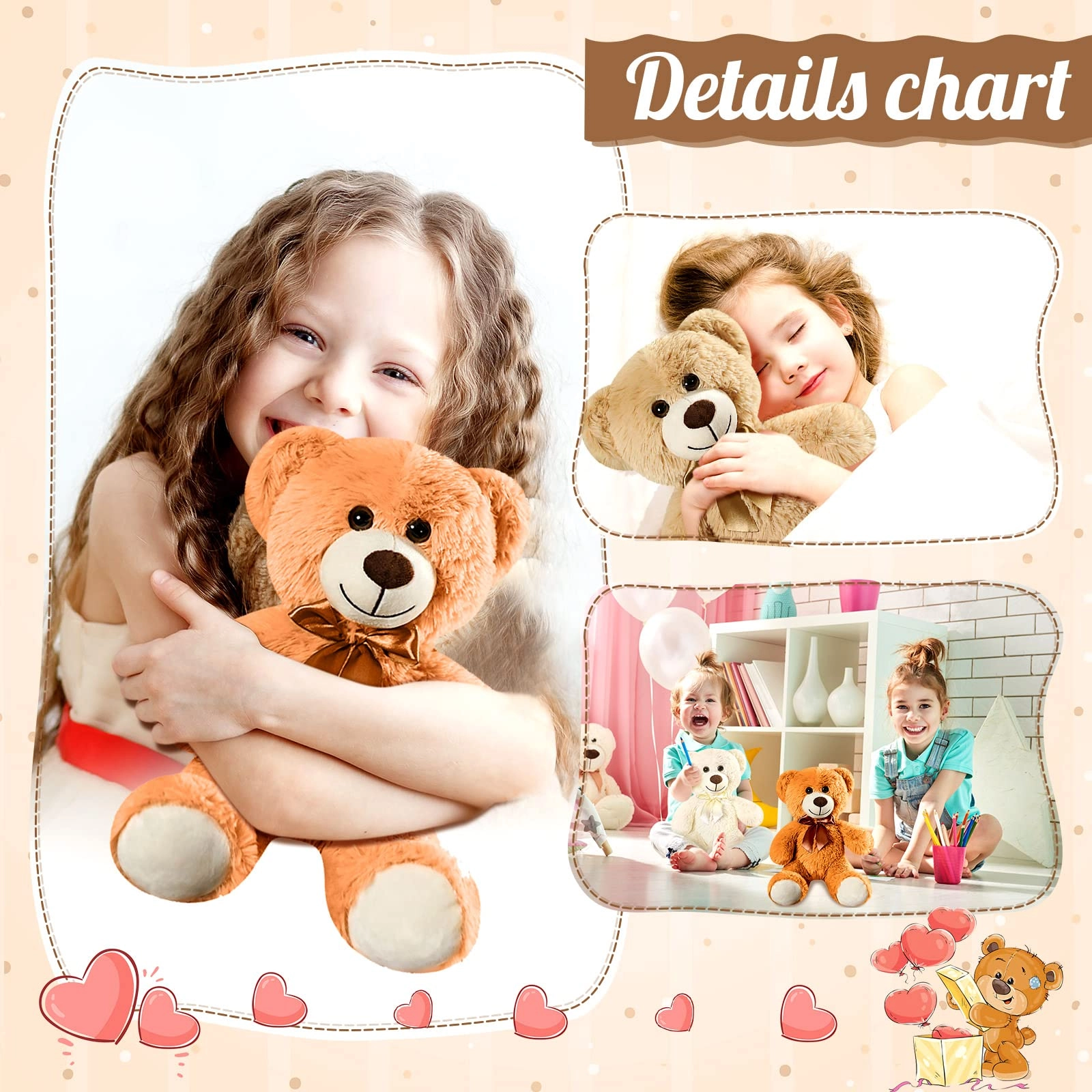 Teddy Bears - 10 Pcs 12 Inch