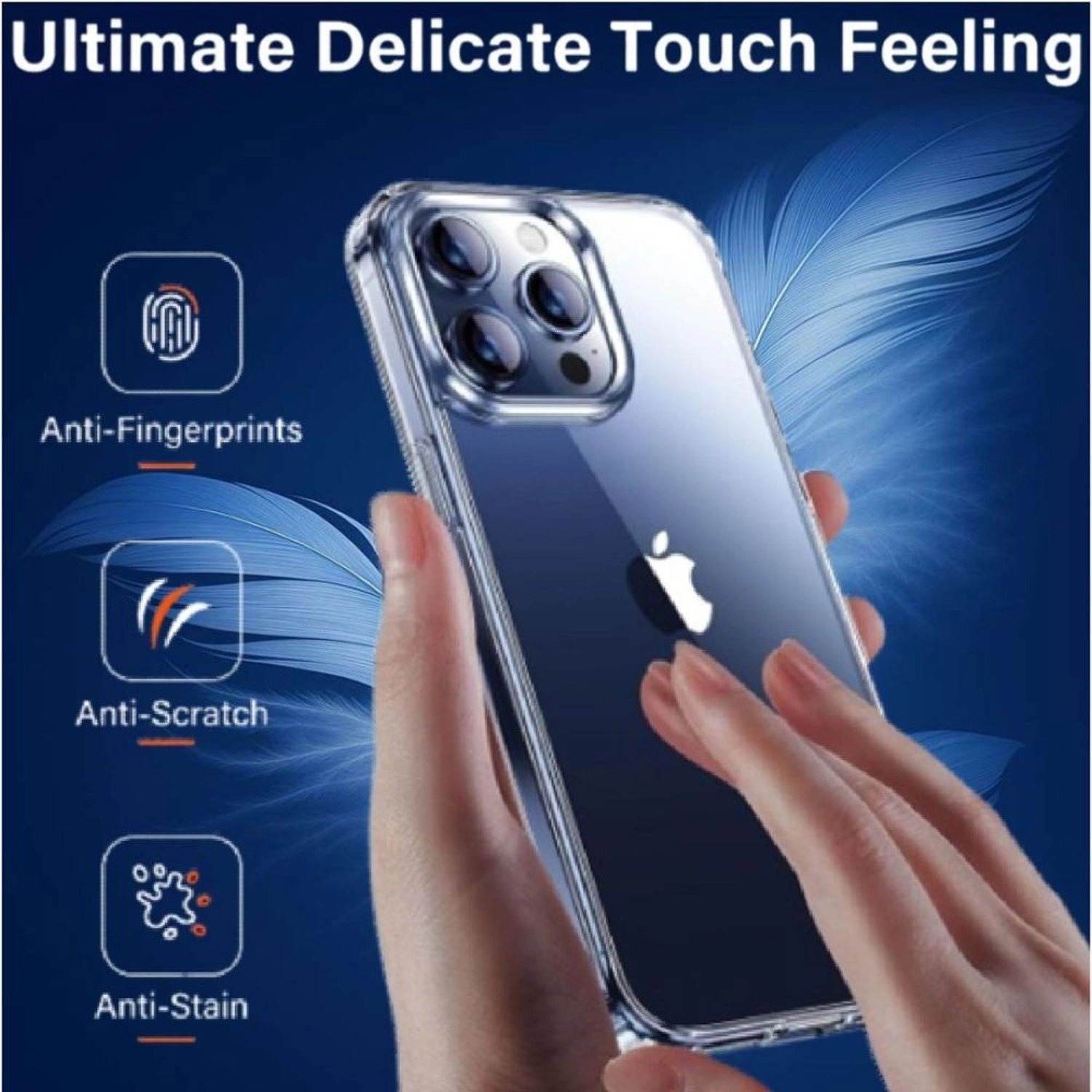 Clear Case - Ultra Slim Anti-Yellow Shockproof for iPhone 15 Pro