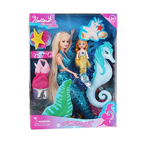 Bettina Mermaid Doll - Princess + Seahorse Play Set