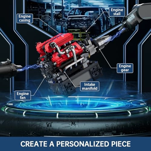 10204 - V8 motor Motor Engine Model Kit