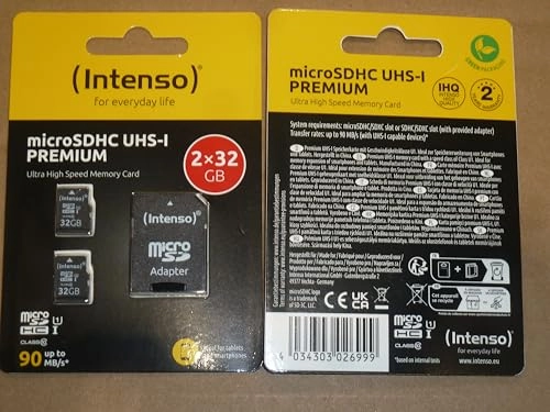 Micro SD-HC Card UHS-1 - 2x32GB
