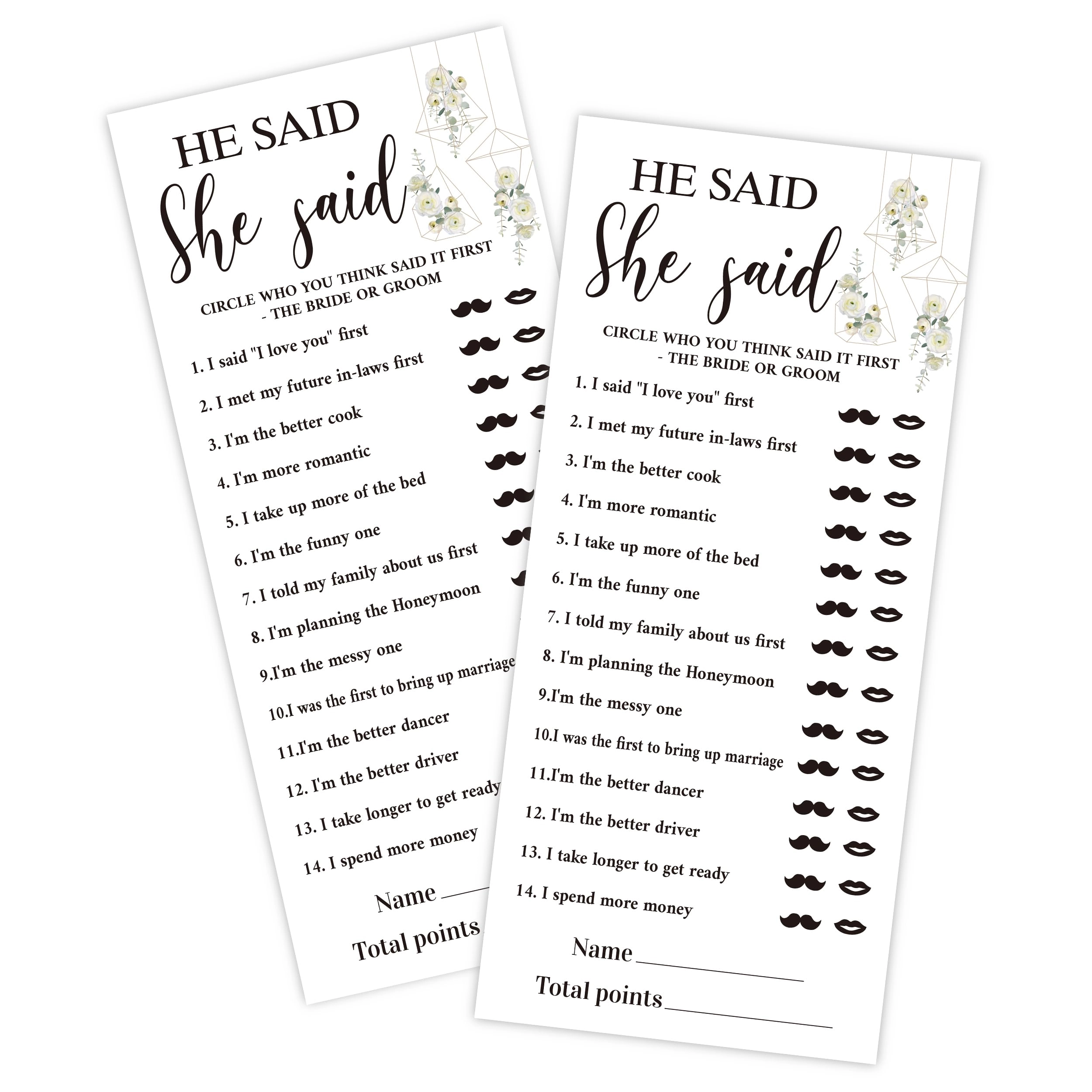 Who Knows The Bride Best - 25 piece(s) 16 years and up