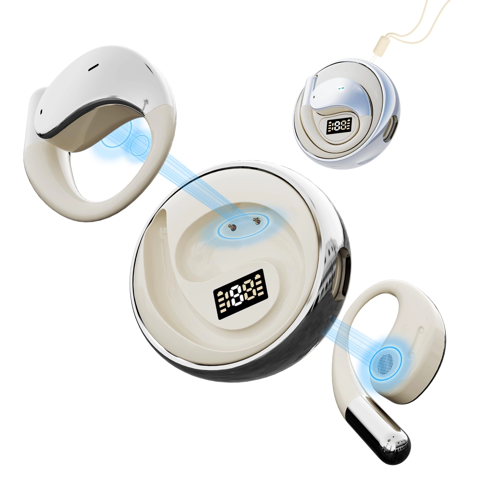 JDGizmos Real-Time Translation Earbuds Wireless Earbud