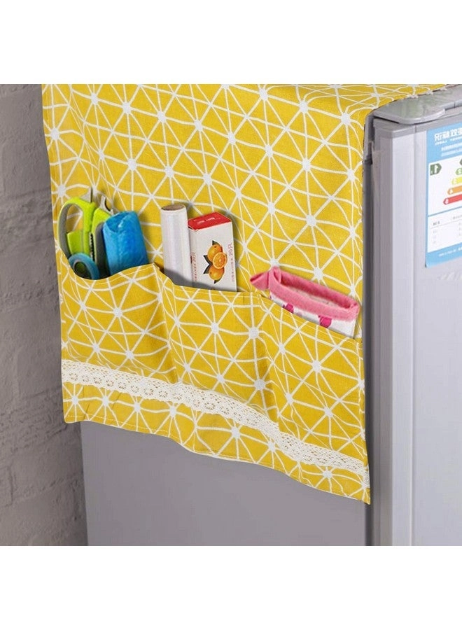 Fridge Cover Top - 130 x 55 cm Yellow