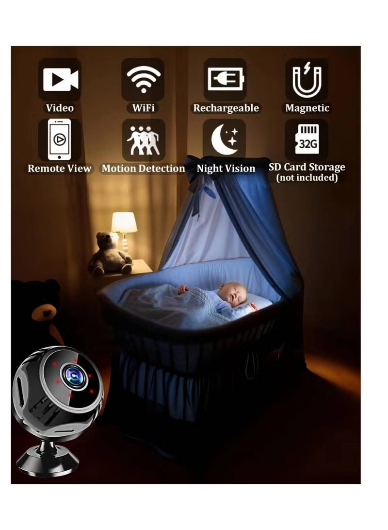 Mini HD Home Security Camera 1080P