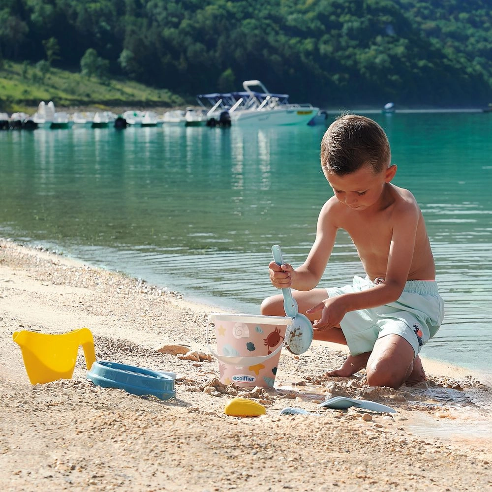 Glitter Beach Toy Bucket - 17 cm 2 Pcs Accessory Set