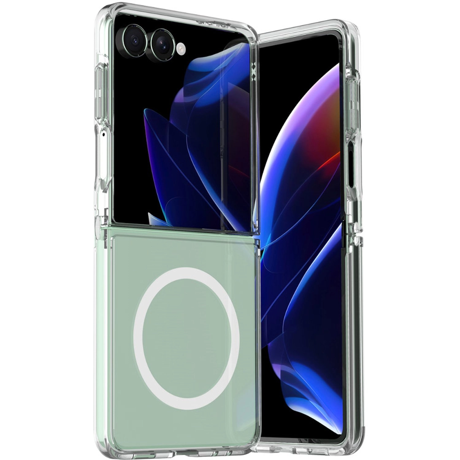 INFINYTY Zepho Clear Case with MagSafe for Samsung Galaxy Z Flip7