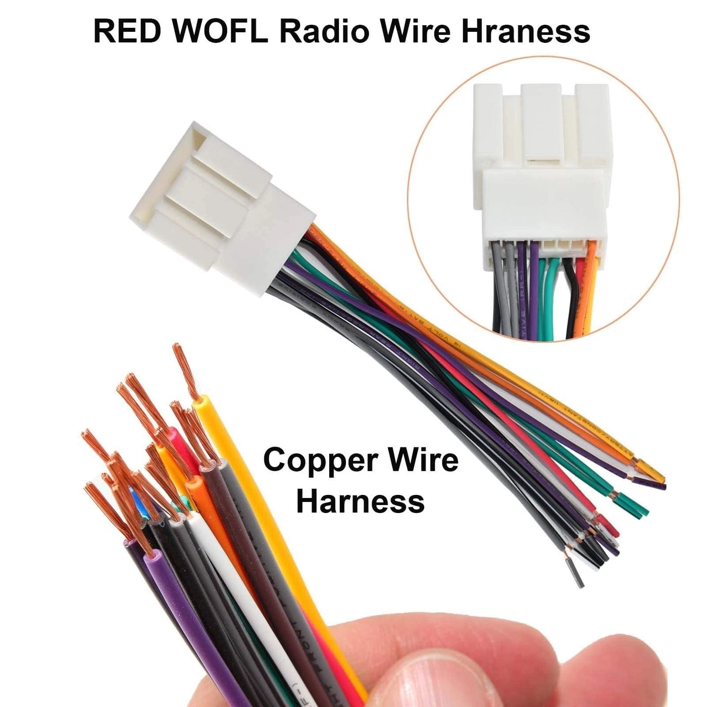 Car Radio Wiring Harness Connector - Ford 1999-2004 F150 / F250 2001-2003 Mustang, 1998-2002 Mercury Grand Marquis