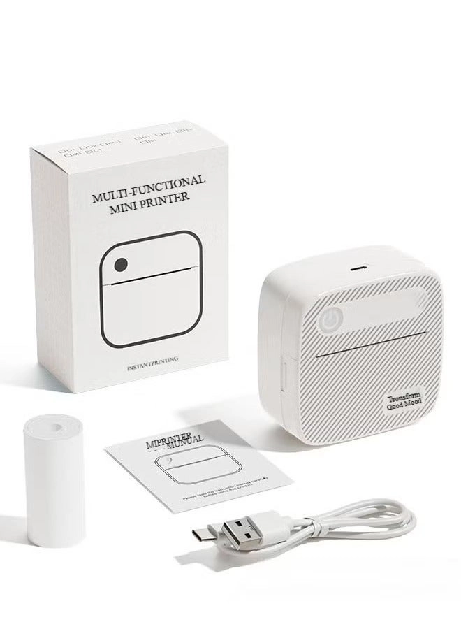 Mini Pocket Bluetooth Thermal Printer - Ink-Free Thermal Printing