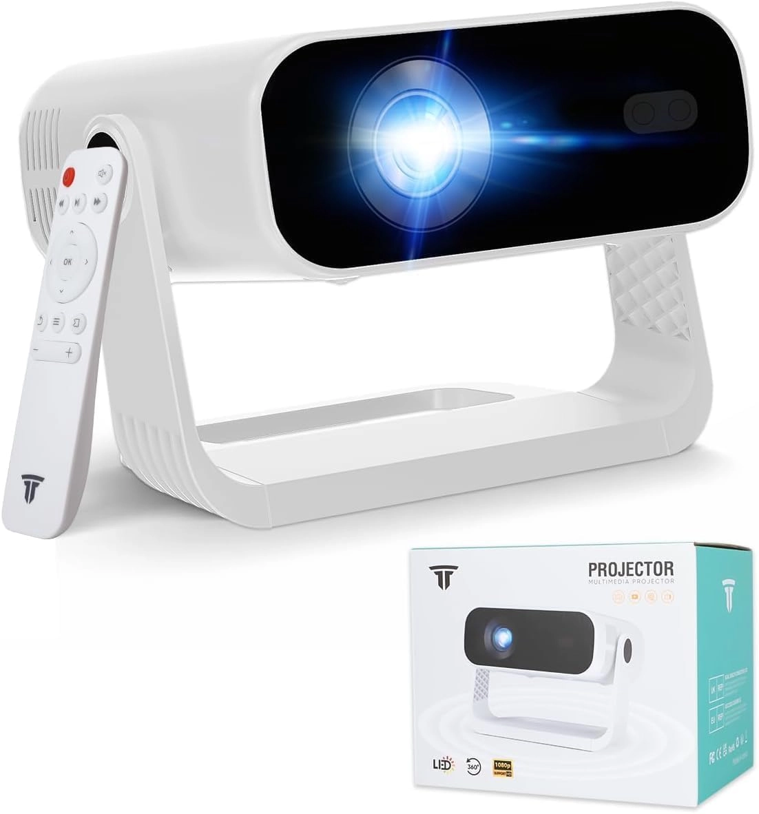 Wielio 2026 Smart Projector 240 ANSI Lumens 1920 x 1080