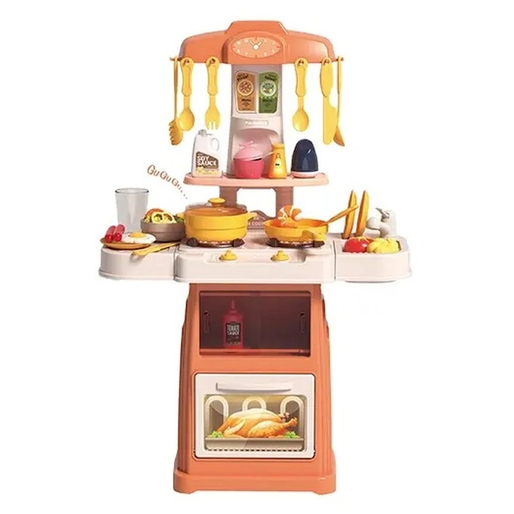 Little Angel Kid's Kitchen Toys With Light & Sound Playset - 44pcs (5551007-889-269)